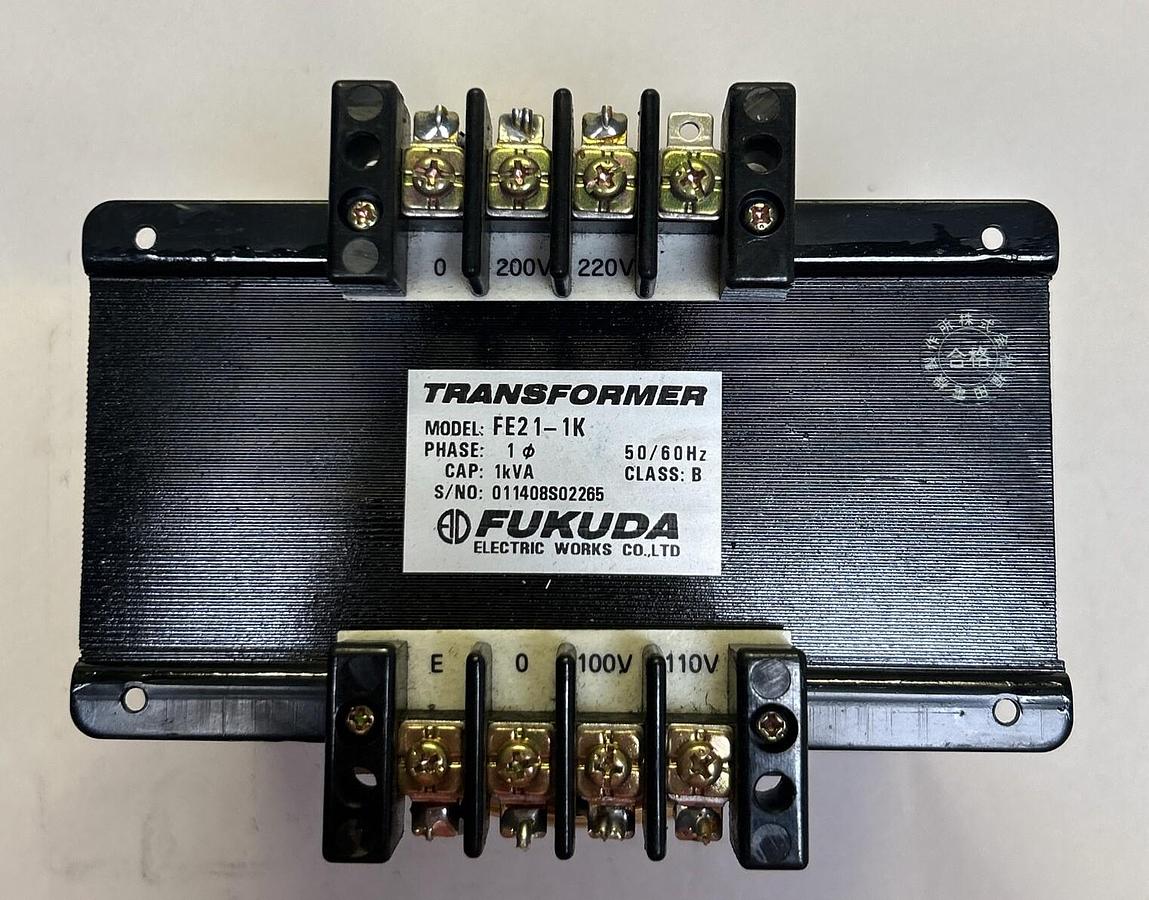 Used FUKUDA,FE21-1K,TRANSFORMER 1KVA