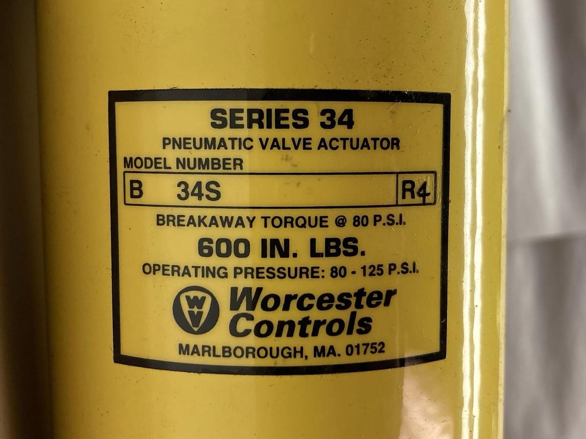 Worcester Controls,Model B 34S,Pneumatic Valve Actuator Series 34