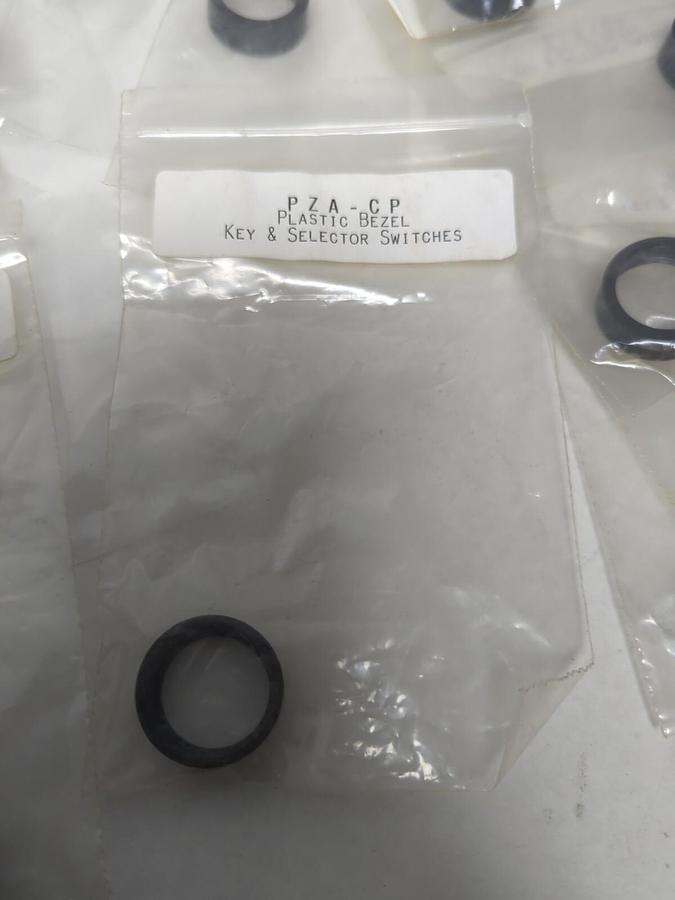 UNBRANDED,PZA-CP,PLASTIC BEZEL FOR KEY & SELECTOR SEITCHES LOT OF 10 NOS