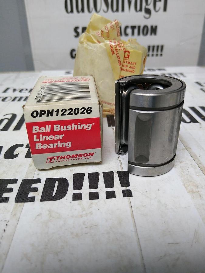 Used Thomson,OPN122026,Open Round Rail Ball Bushing NOS