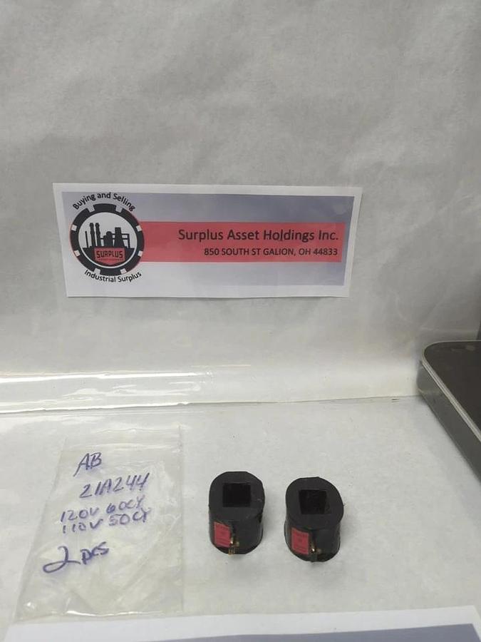 Used ALLEN-BRADLEY,21A244,COIL 120V 60CY 110V 50CY LOT OF 2 PRE-OWNED