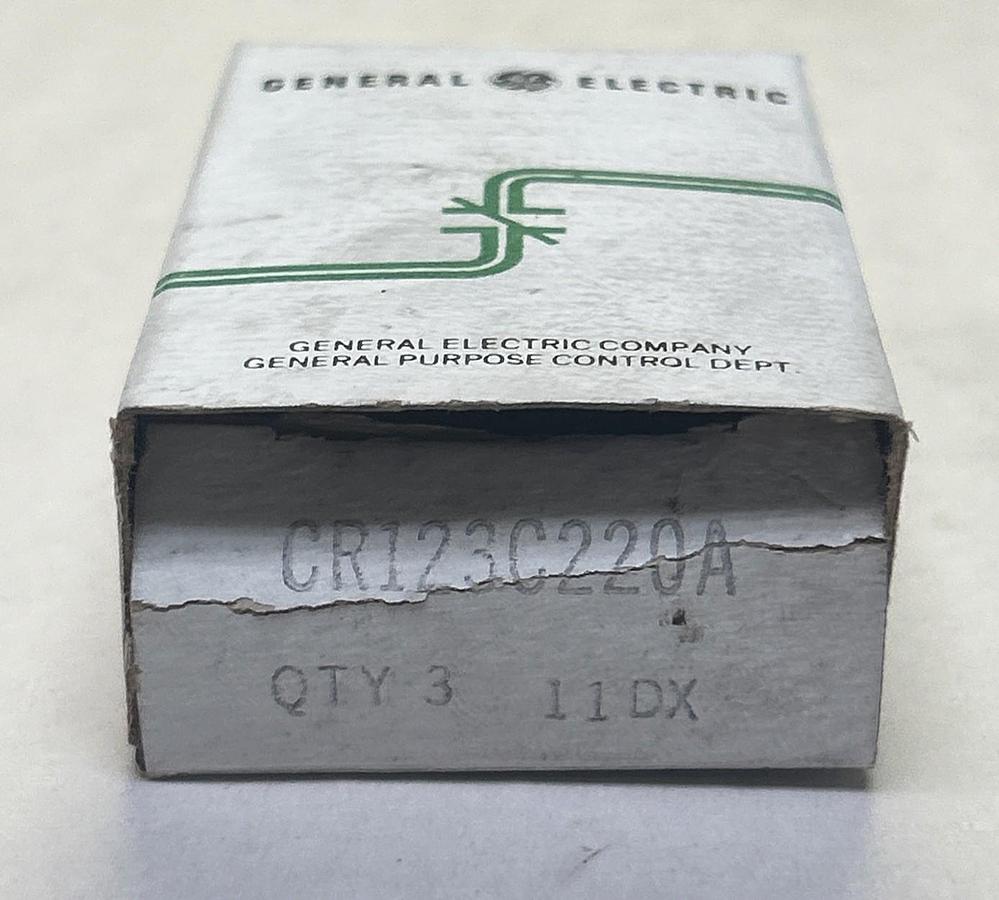 GENERAL ELECTRIC,CR123C220A,THERMAL OVERLOAD HEATER ELEMENT LOT OF 3 NOS