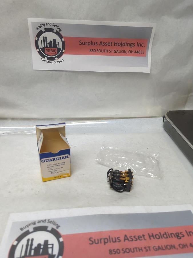 GUARDIAN,1240-3C-120A,MEDIUM POWER RELAY 120 VAC-60HZ NOS