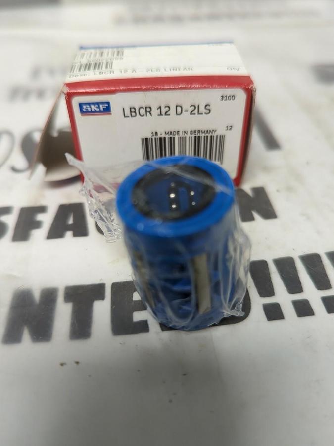 SKF,LBCR 12 D-2LS,LINEAR BALL BEARING 12MM BORE NOS