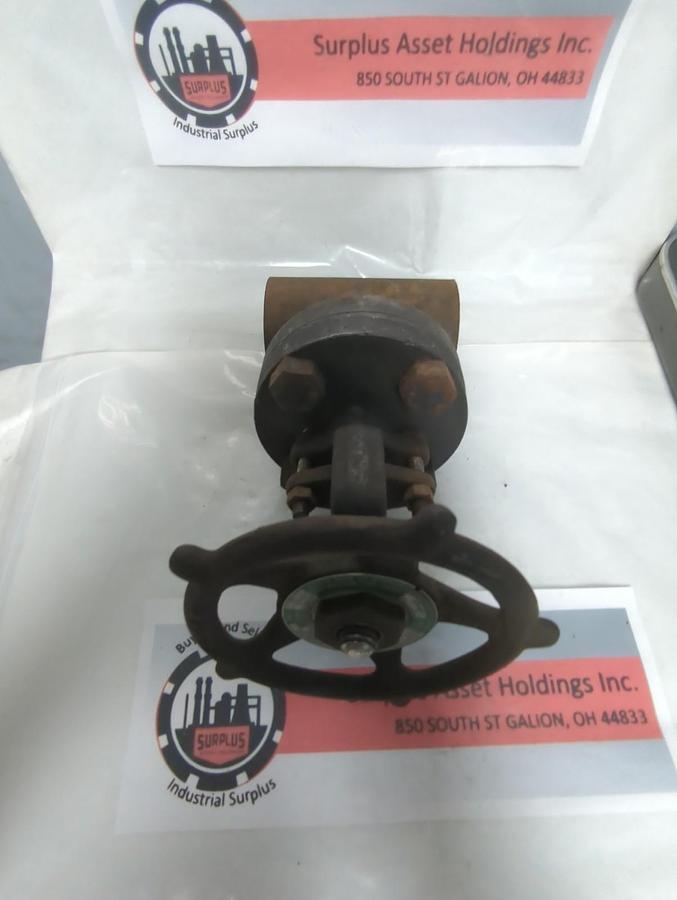 Used HENRY VOGT,B-40406 R18,GATE VALVE 1-1/4 INCH PRE-OWNED