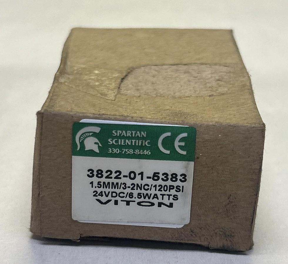 SPARTAN SCIENTIFIC,3822-01-5383,SOLENOID VALVE 24VDC 6.5 WATTS NOS