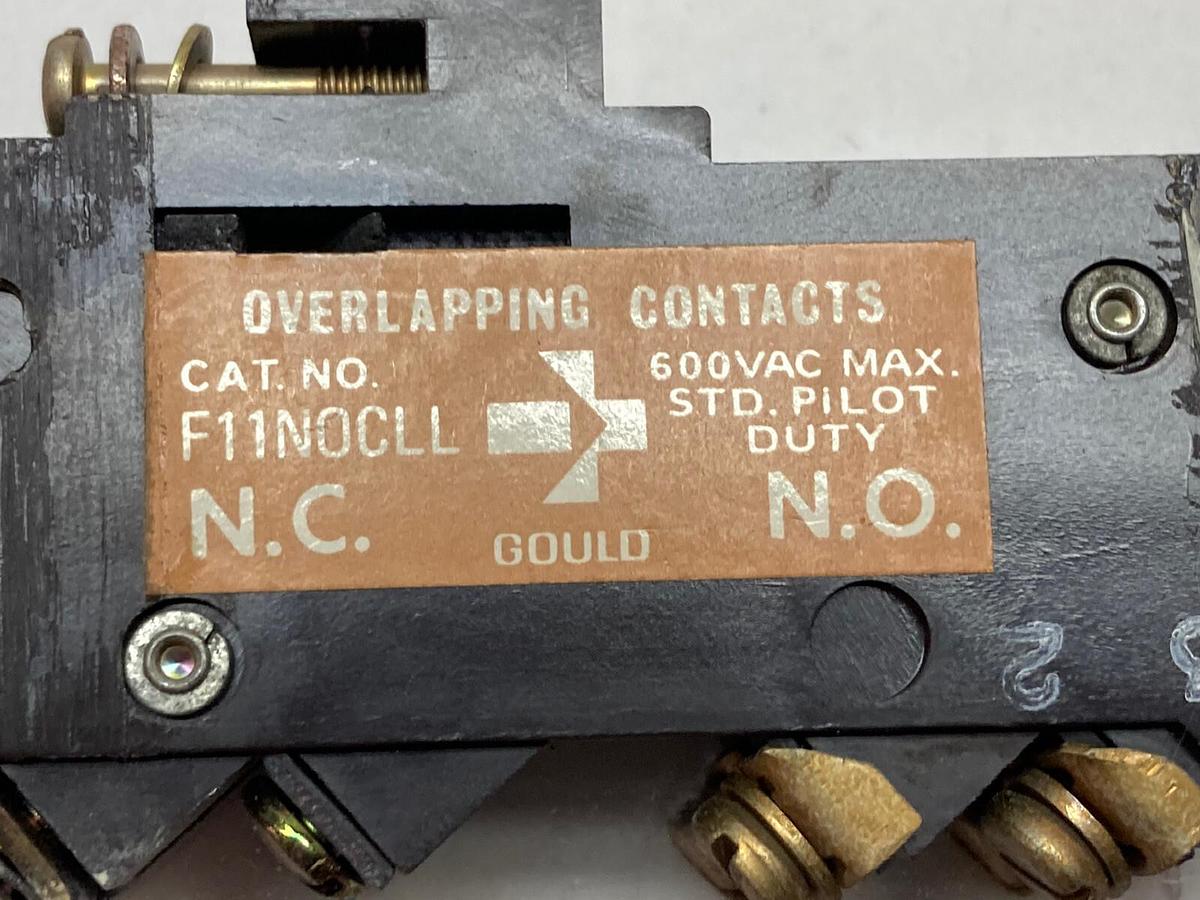Used Telemecanique,F11N0CLL,Auxiliary Contact 600VAC