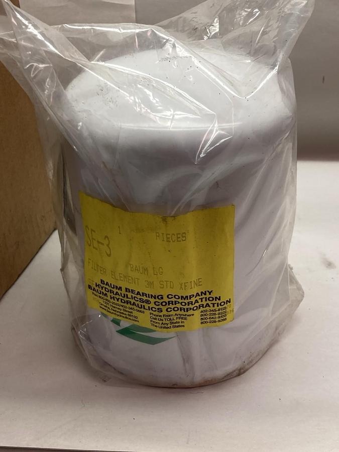 Baum Bearing Company,SE-3,Filter Element 3M STD