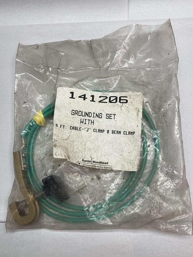 Used Daniel Woodhead,141206,Grounding Set 6 FT Cable + J Clamp