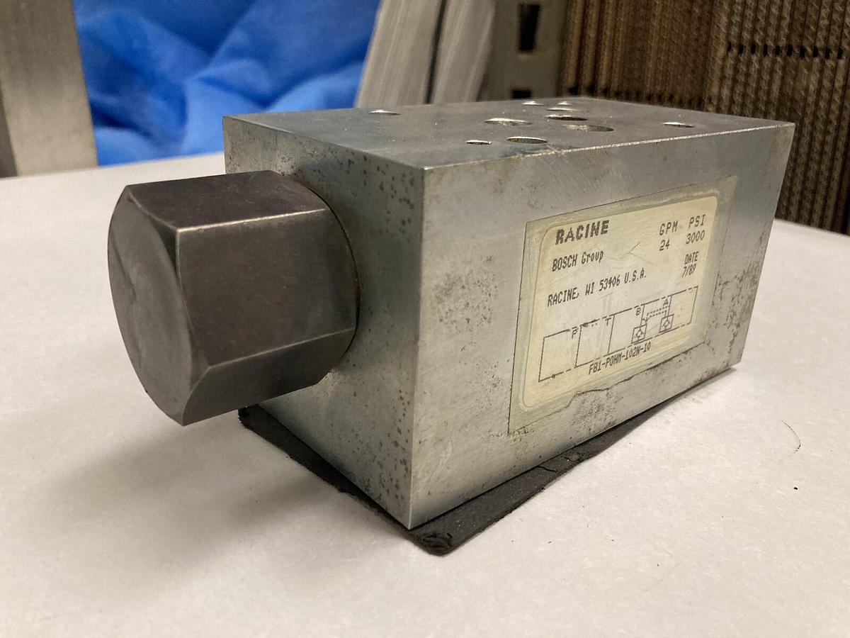 Used Racine,FB1-P0HM-102N-10,Hydraulic Control Valve