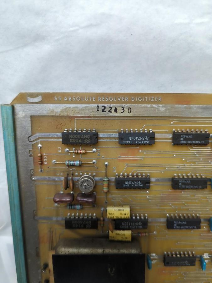 Used BENDIX,3729050M,S5 ABSOLUTE RESOLVER DIGITIZER CIRCUIT BOARD PRE-OWNED