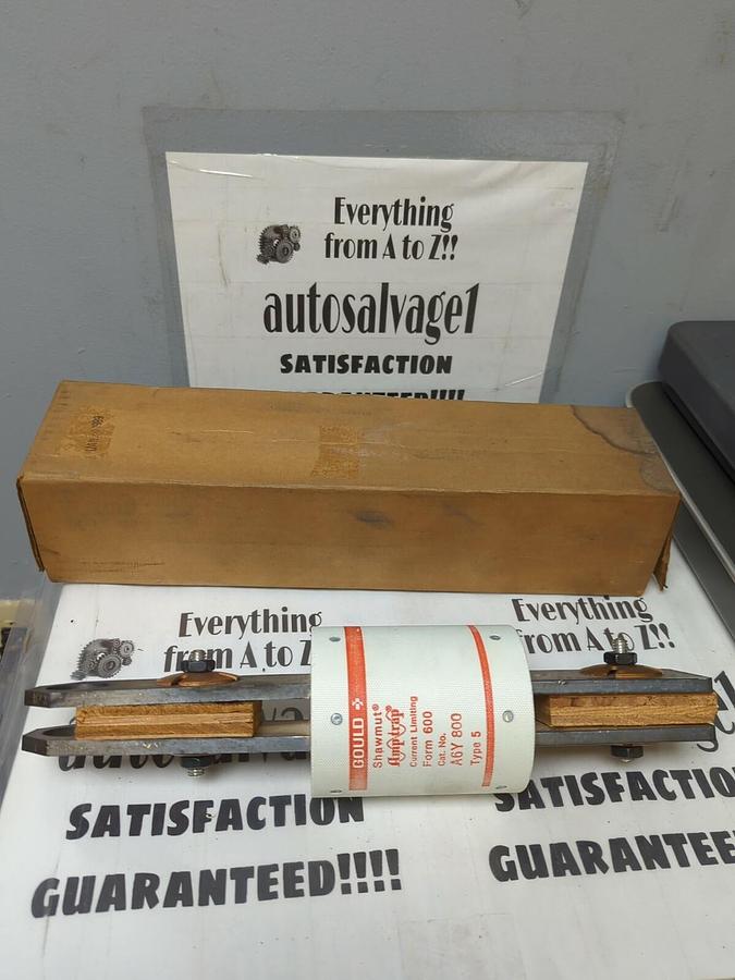 GOULD SHAWMUT,A6Y800-5,AMP-TRAP TYPE 5 SPECIAL PURPOSE FUSE CLASS FORM 600 NOS