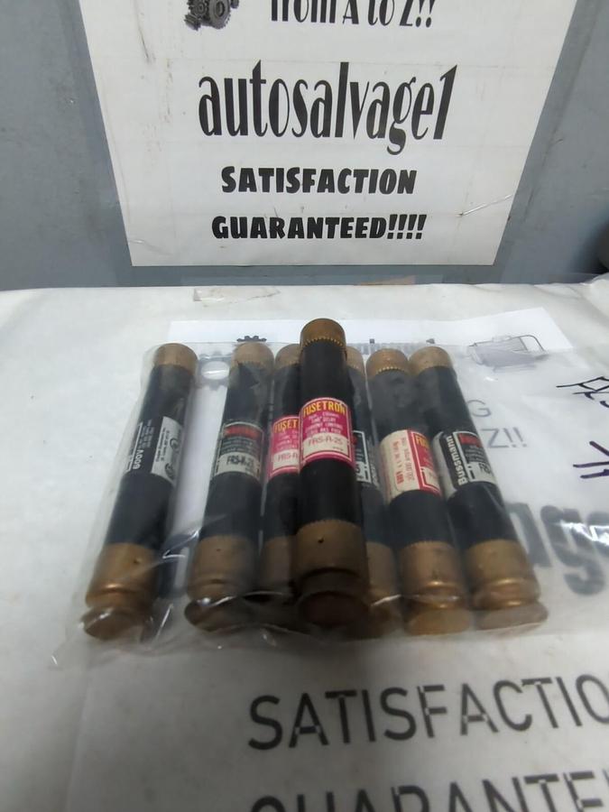 COOPER BUSSMANN,FRS-R-25,FUSETRON 25 AMP FUSE LOT OF 7 NOS