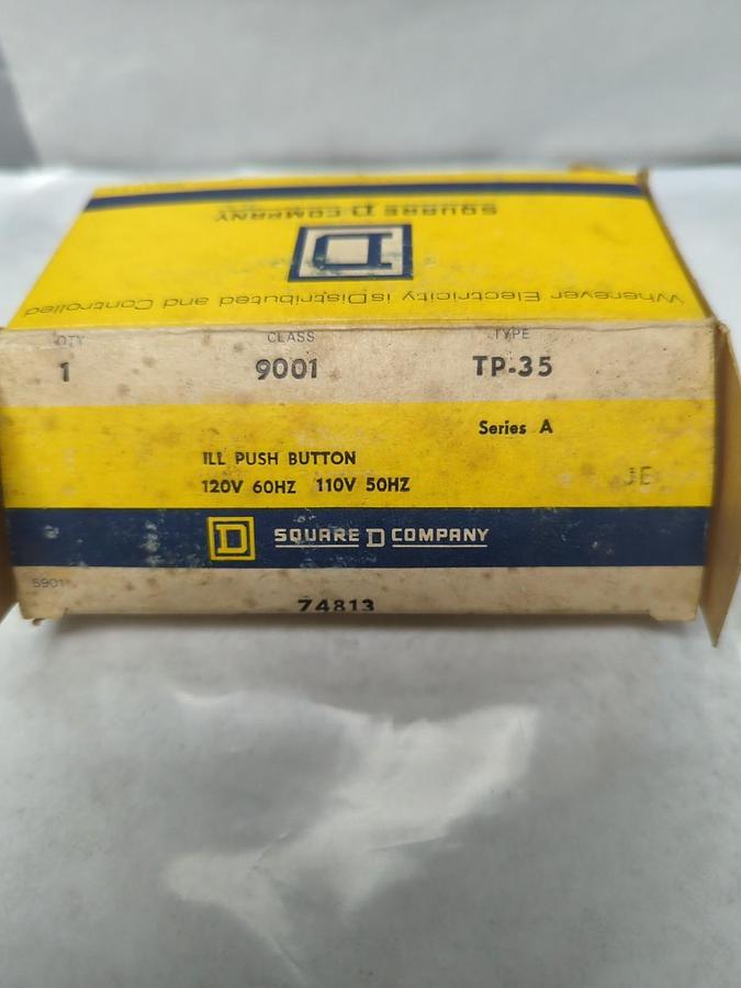 SQUARE D,9001-TP-35,SERIES A ILLUMINATED PUSH BUTTON NOS