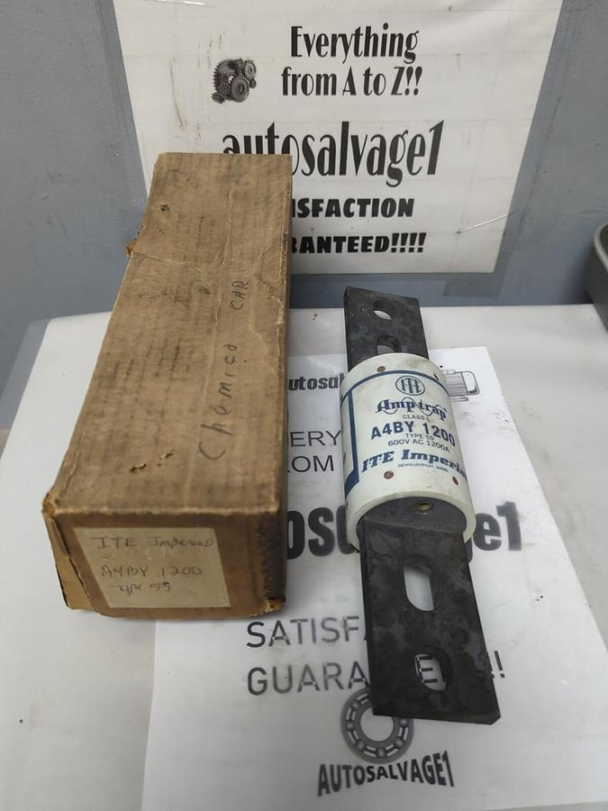 ITE IMPERIAL,A4BY-1200,TYPE 55 AMP-TRAP 1200 AMP FUSE NOS