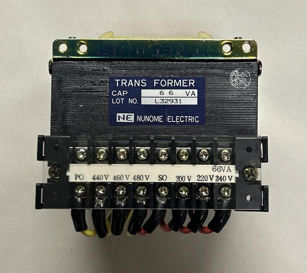 NUNOME ELECTRIC,L32931,TRANSFORMER 66VA NOS