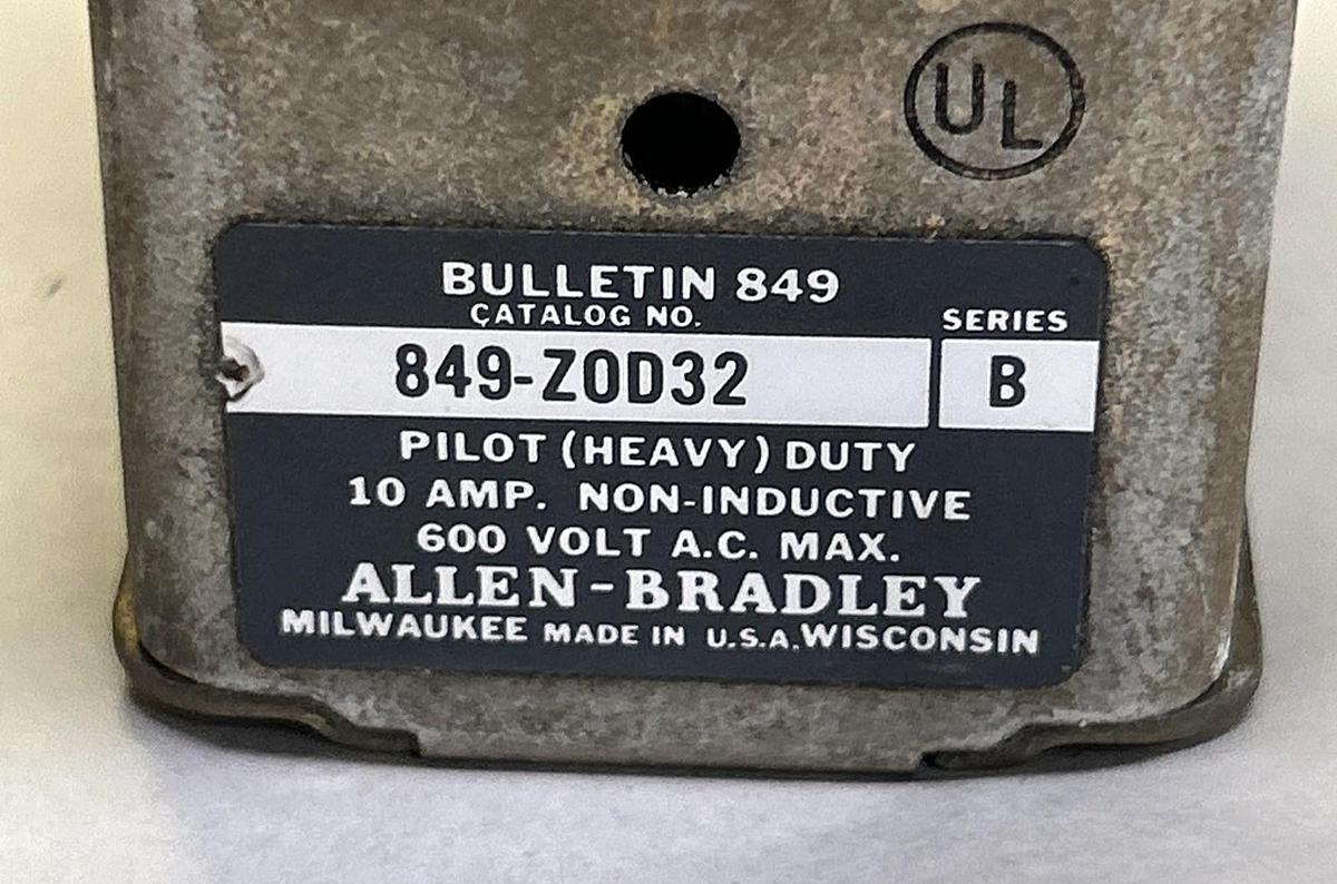 Used ALLEN BRADLEY,849-Z0D32,TIMING RELAY