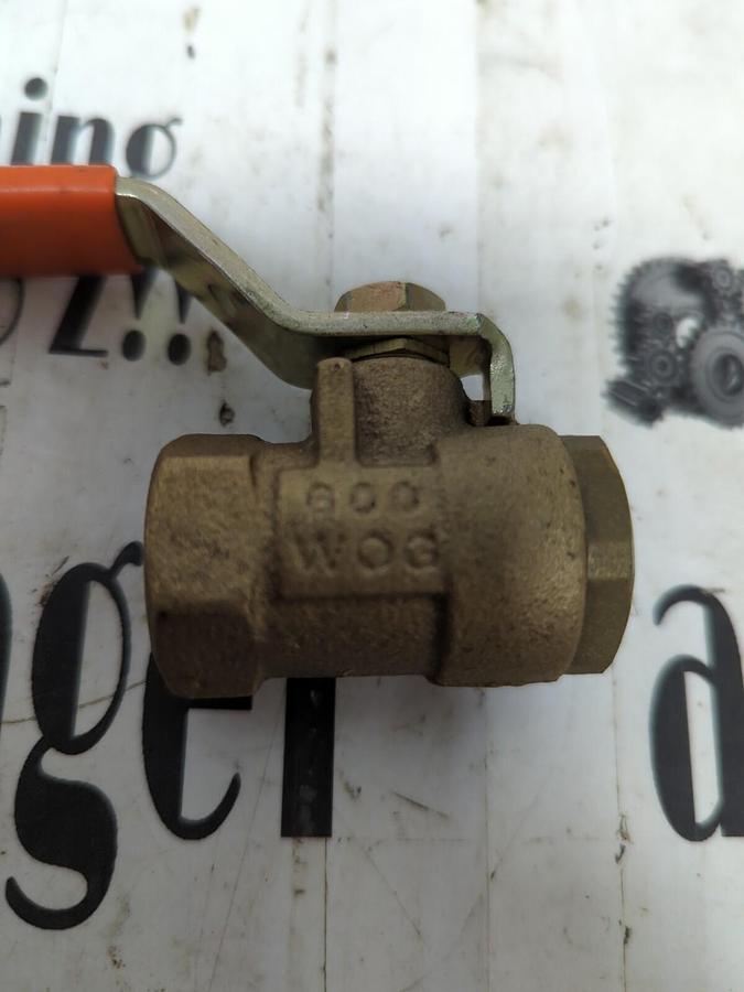 DYNAQUIP,600WOG,3/8 INCH BRASS BALL VALVE NOS