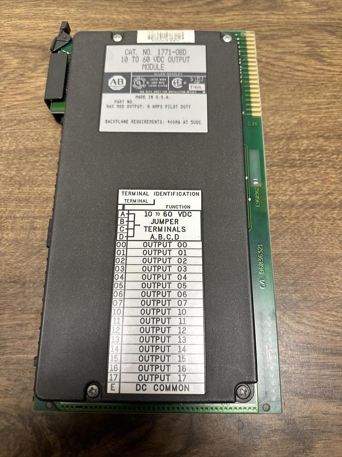 Used Allen Bradley,1771-OBD,10 to 60 VDC Output Module