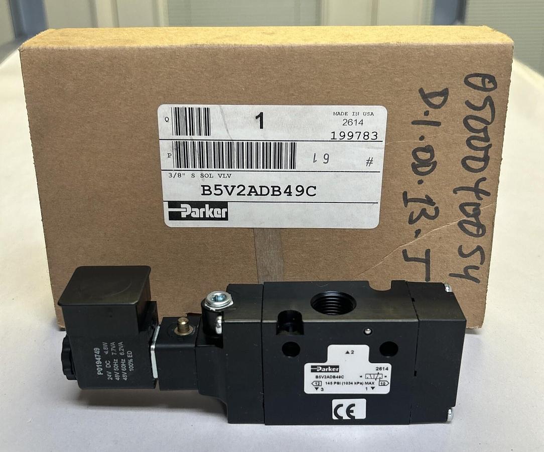 PARKER,B5V2ADB49C,SOLENOID VALVE NOS