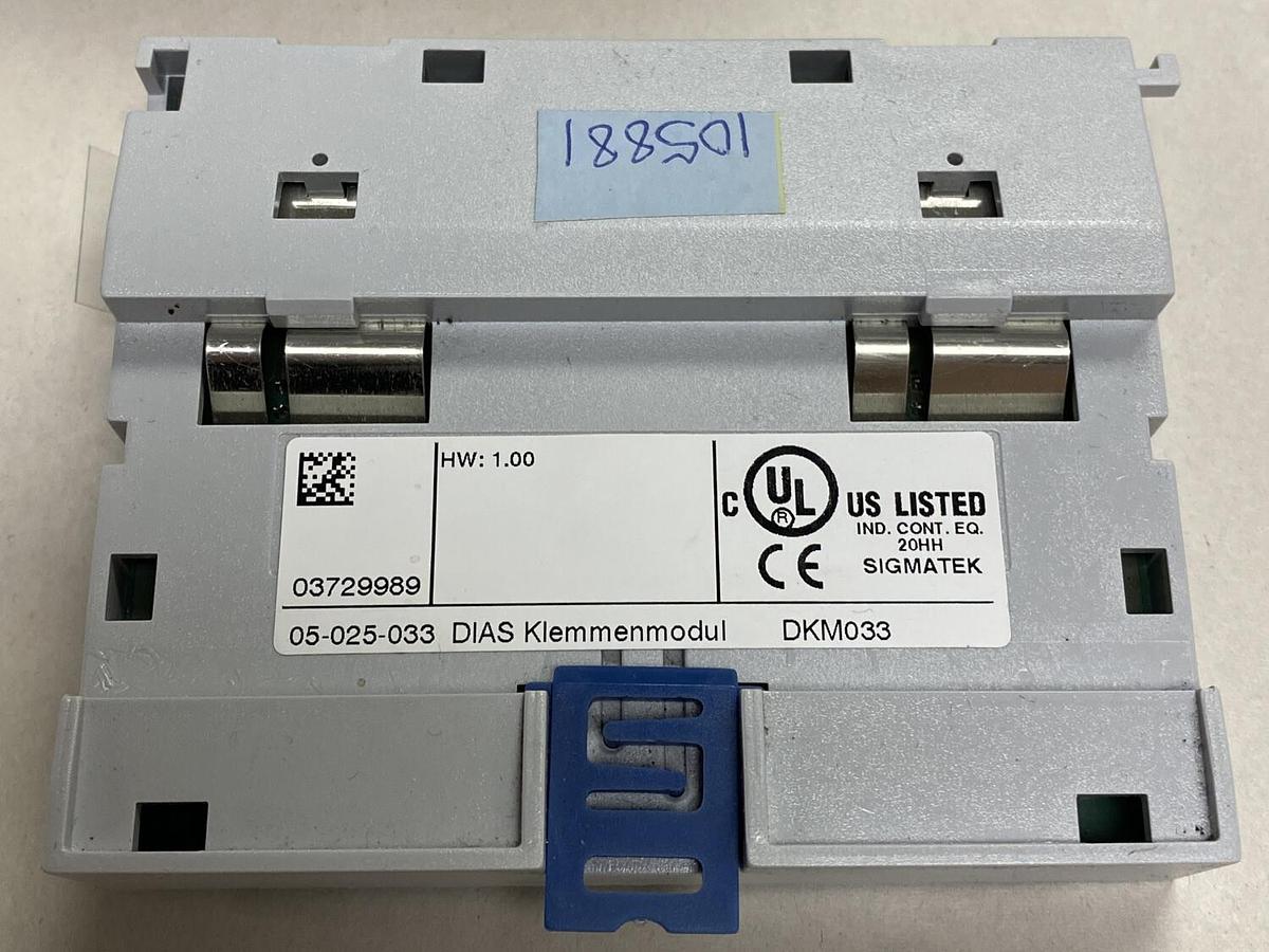 Used Sigmatek,DKM033,PLC Base Module 05-025-033