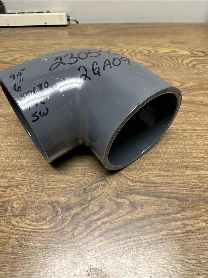 PVCI,001,6" Sch 80 PVC 90 Degree Elbow Socket