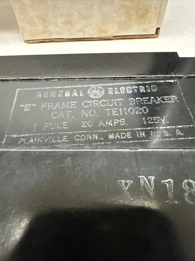 Used GE,TE11020,20 Amp Single Pole Circuit Breaker LOT of 3