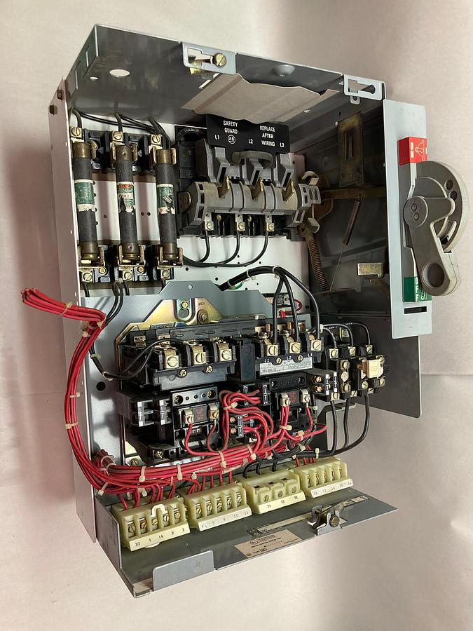 Used Allen-Bradley,2106B,Size 1 Fused MCC 20 Inch Reversing Starter Feeder Bucket