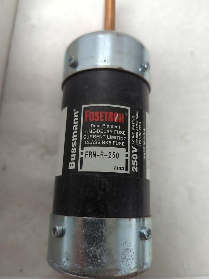 COOPER BUSSMANN,FRN-R-250,FUSETRON 250 AMP FUSE NOS