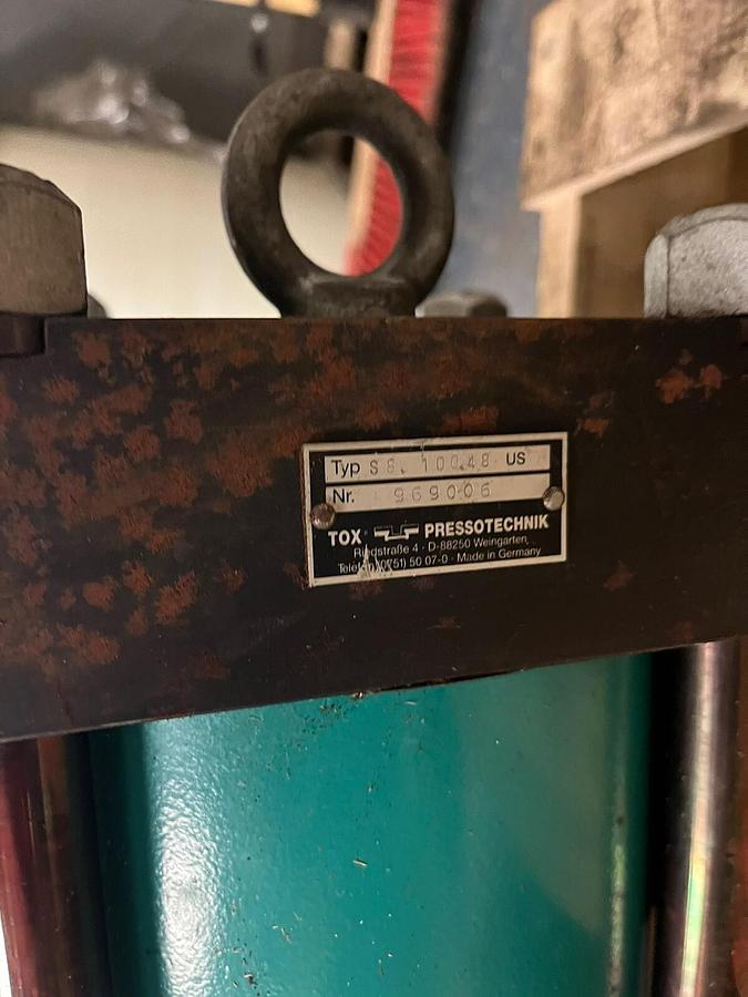 Used TOX,S8.100.48,PRECISION PNEUMATIC CYLINDER