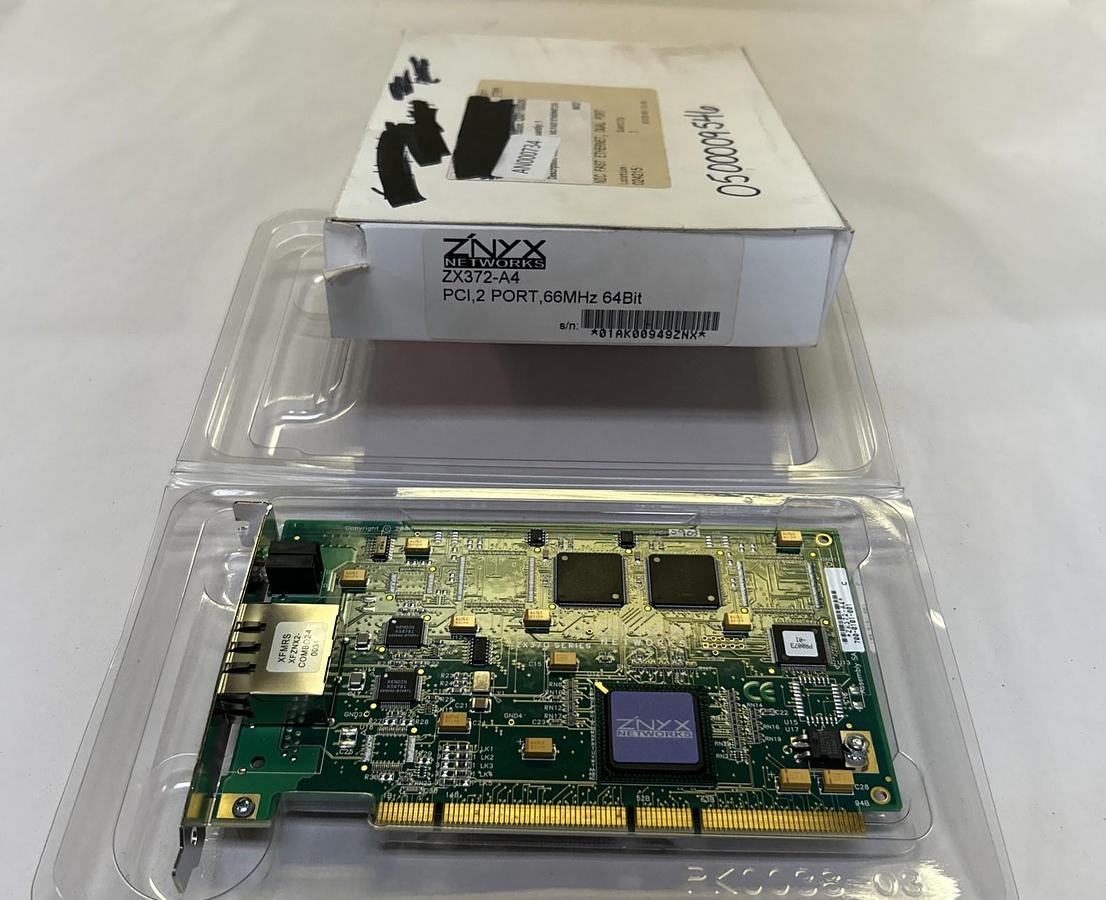 ZNYX,ZX372-A4,NIC FAST ETHERNET ADAPTER CIRCUIT BOARD NOS