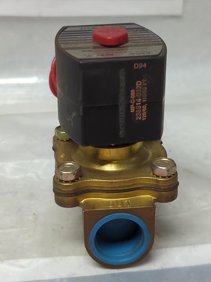 ASCO,EF8210G95NV,SOLENOID VALVE 3/4 INCH PIPE 10.1 WATTS NOS