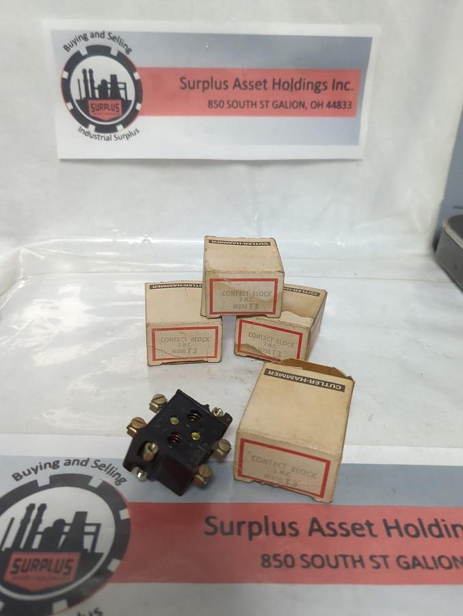 CUTLER HAMMER,10250,CONTACT BLOCK T3 LOT OF 4 NOS