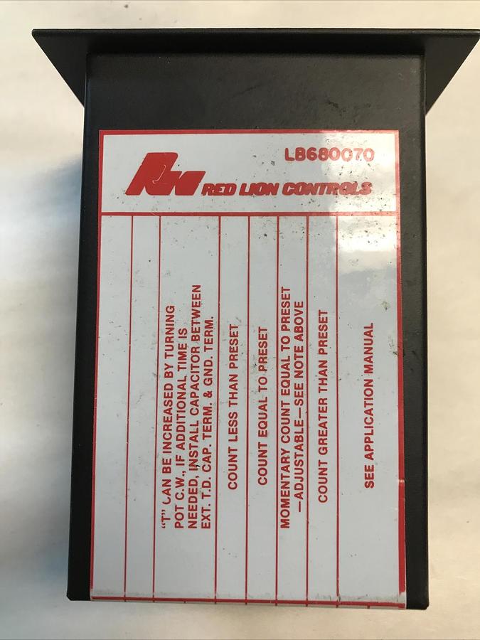 Red Lion,LB680070,Counter Model 680
