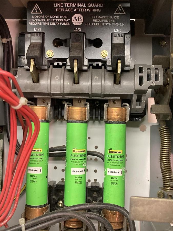 Used Allen-Bradley,2100 2112B,Size 2 Fused MCC 12 INCH Starter Feeder Bucket