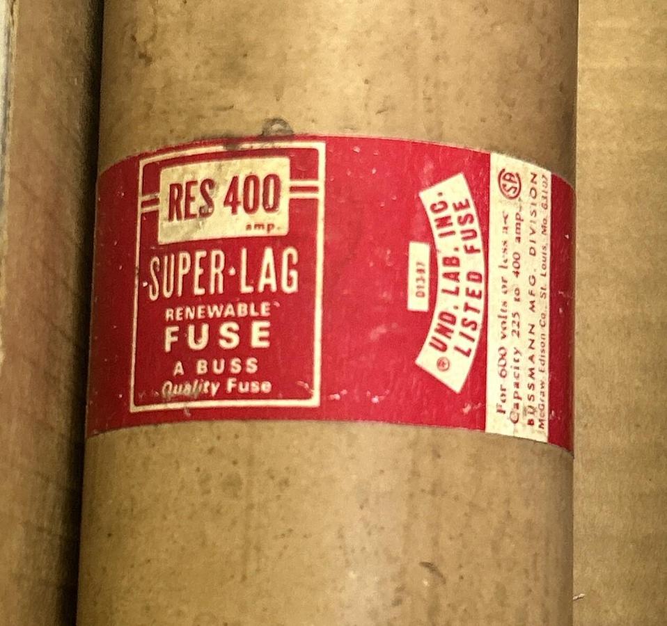 Used BUSSMANN,RES400,FUSE 400A 600V