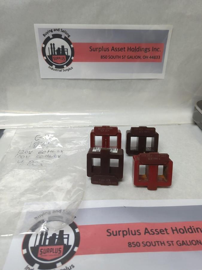 Used CUTLER HAMMER,1887-1,COIL 120V 60HZ/CY 110V 50HZ/CY LOT OF 4 PRE-OWNED