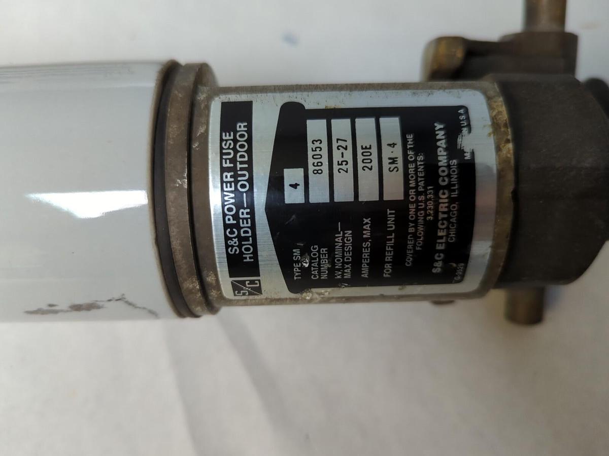 S & C,86053,POWER FUSE HOLDER-OUTDOOR 25-27  200E SM-4 NOS