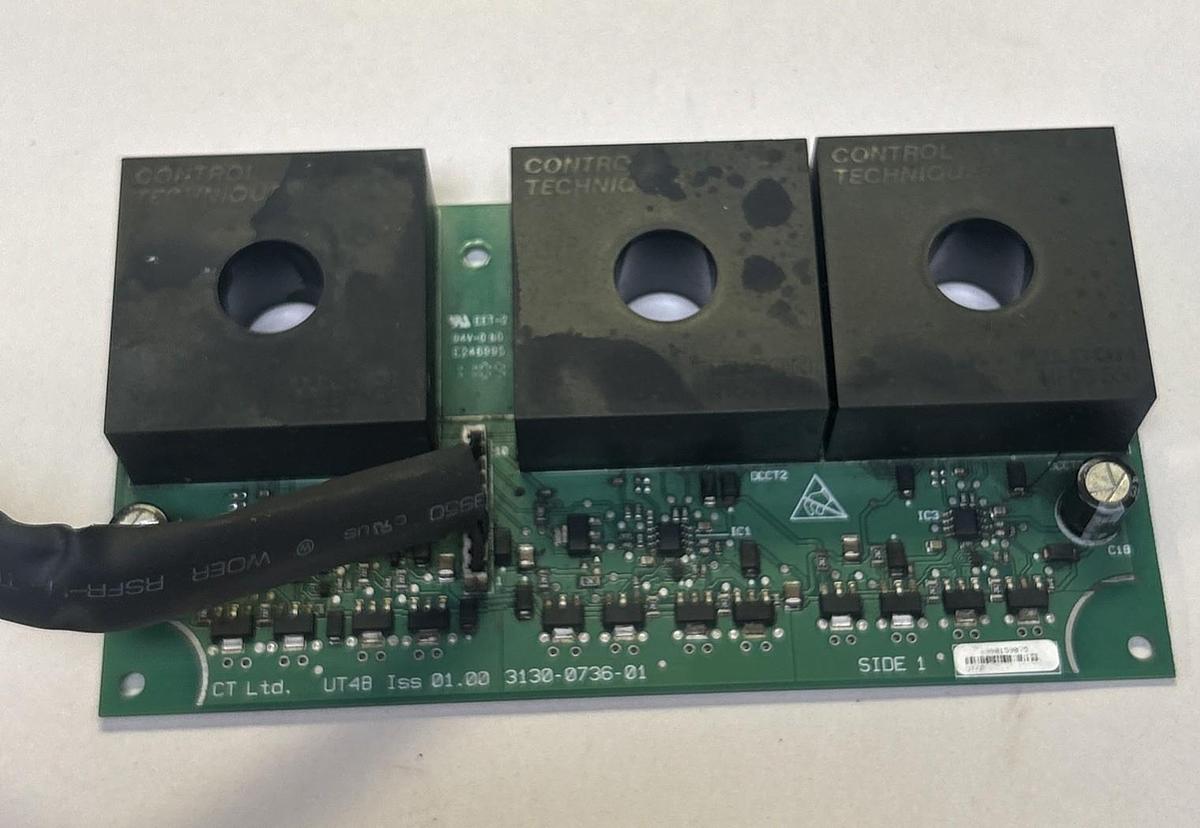 Used CONTROL TECHNIQUES,3130-0736-01,UT48 CIRCUIT BOARD