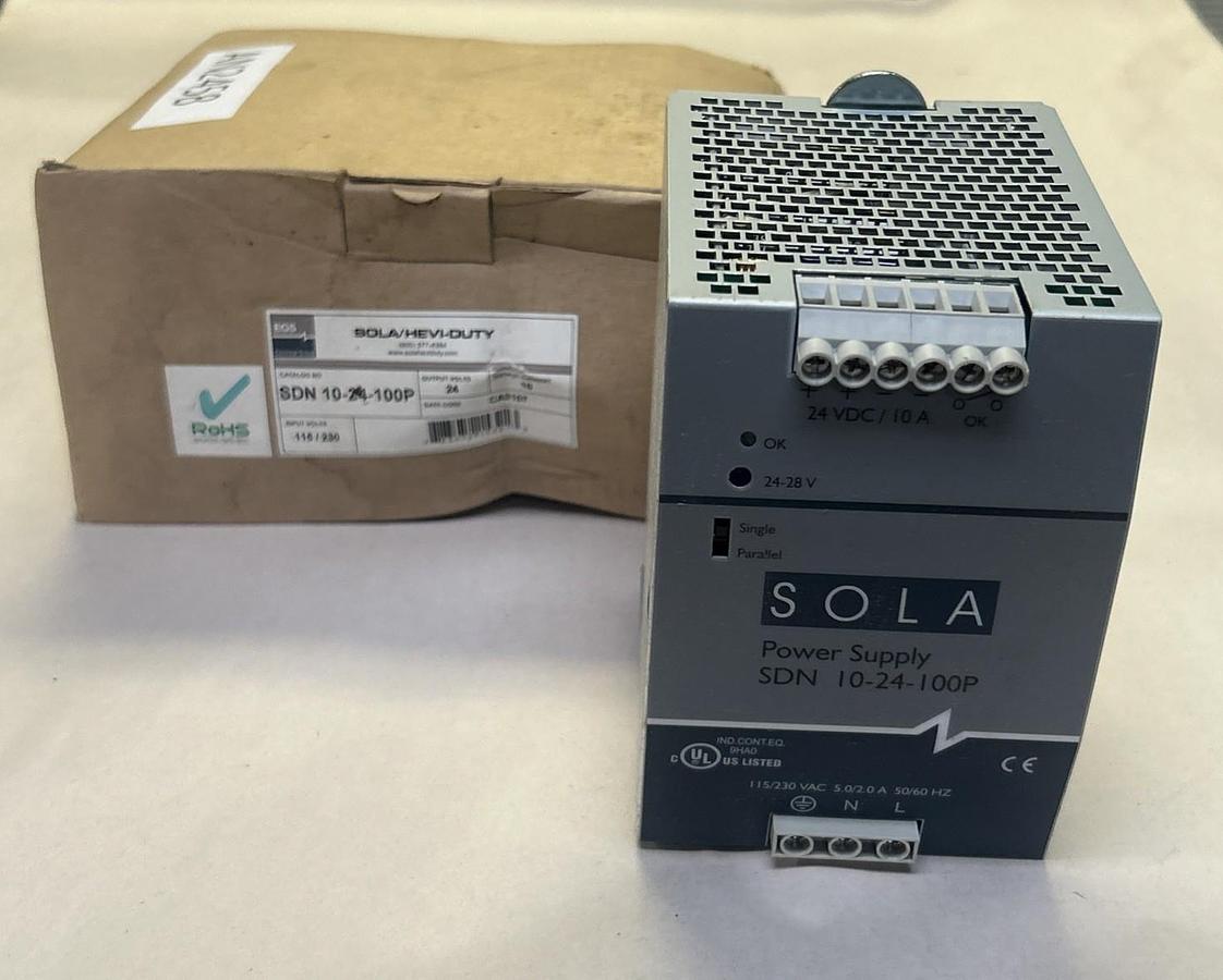EMERSON SOLA,SDN10-24-100P,POWER SUPPLY 115/230V NEW