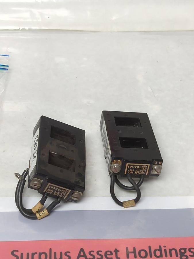 Used ALLEN-BRADLEY,70A562,COIL120/240V 50/60HZ LOT OF 2 PRE-OWNED