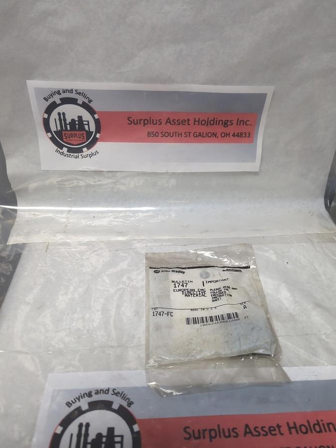 ALLEN BRADLEY,1747-FC,EMC DIRECTIVE MATERIAL SERIES A NOS