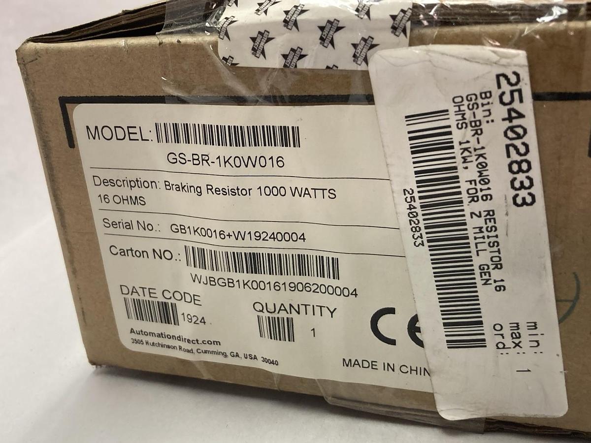 Automation Direct,GS-BR-1K0E016,Braking Resistor 1000 Watts 16OHMS