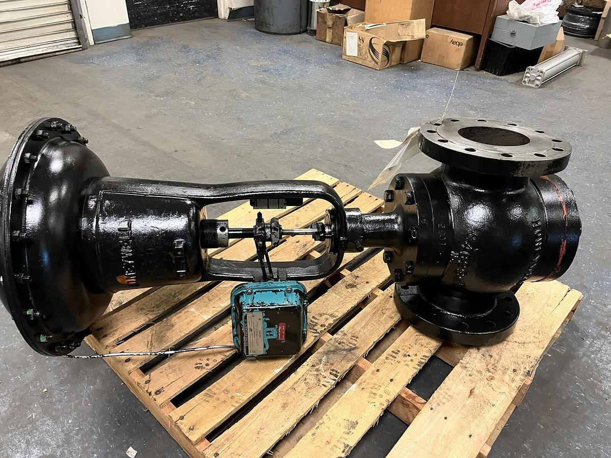 Used HONEYWELL,1201,AIR OPERATED 6" DIAPHRAGM VALVE 250# REFURBISHED