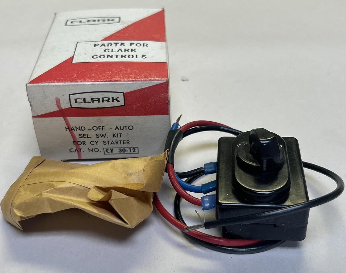 CLARK,CY30-12,HAND OFF AUTO SELECTOR SWITCH KIT NOS