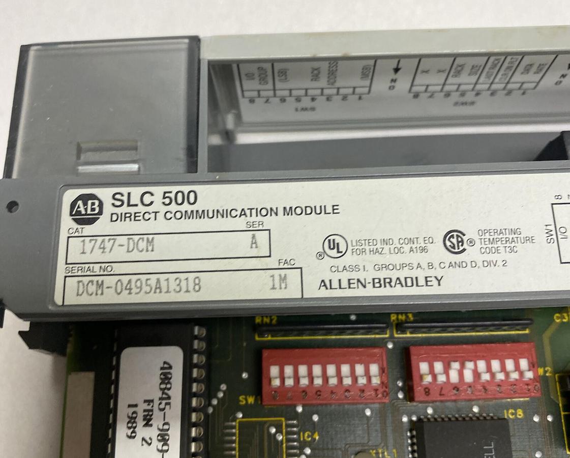 Used ALLEN BRADLEY,1747-DCM,SER A DIRECT COMMUNICATION MODULE
