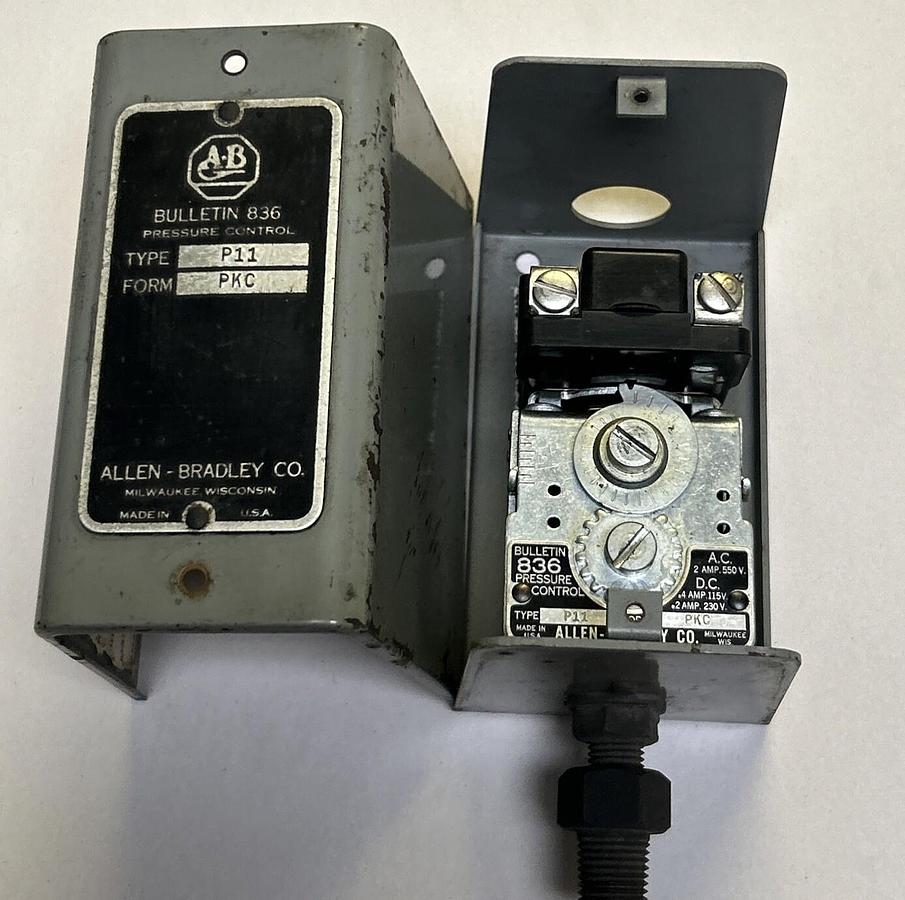 Used ALLEN BRADLEY,836-P11-PKC,PRESSURE CONTROL SWITCH