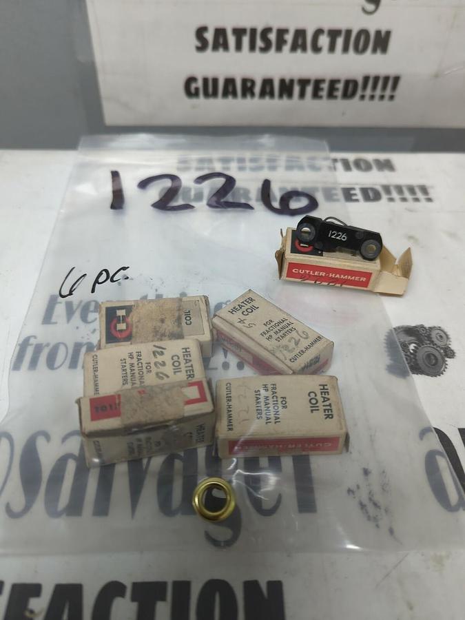 CUTLER HAMMER,1226,HEATER COILS LOT OF 6 NOS