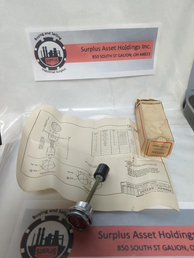 CUTLER HAMMER,10935H3,EXTERNAL OPERATOR NEMA SIZE 1 NOS
