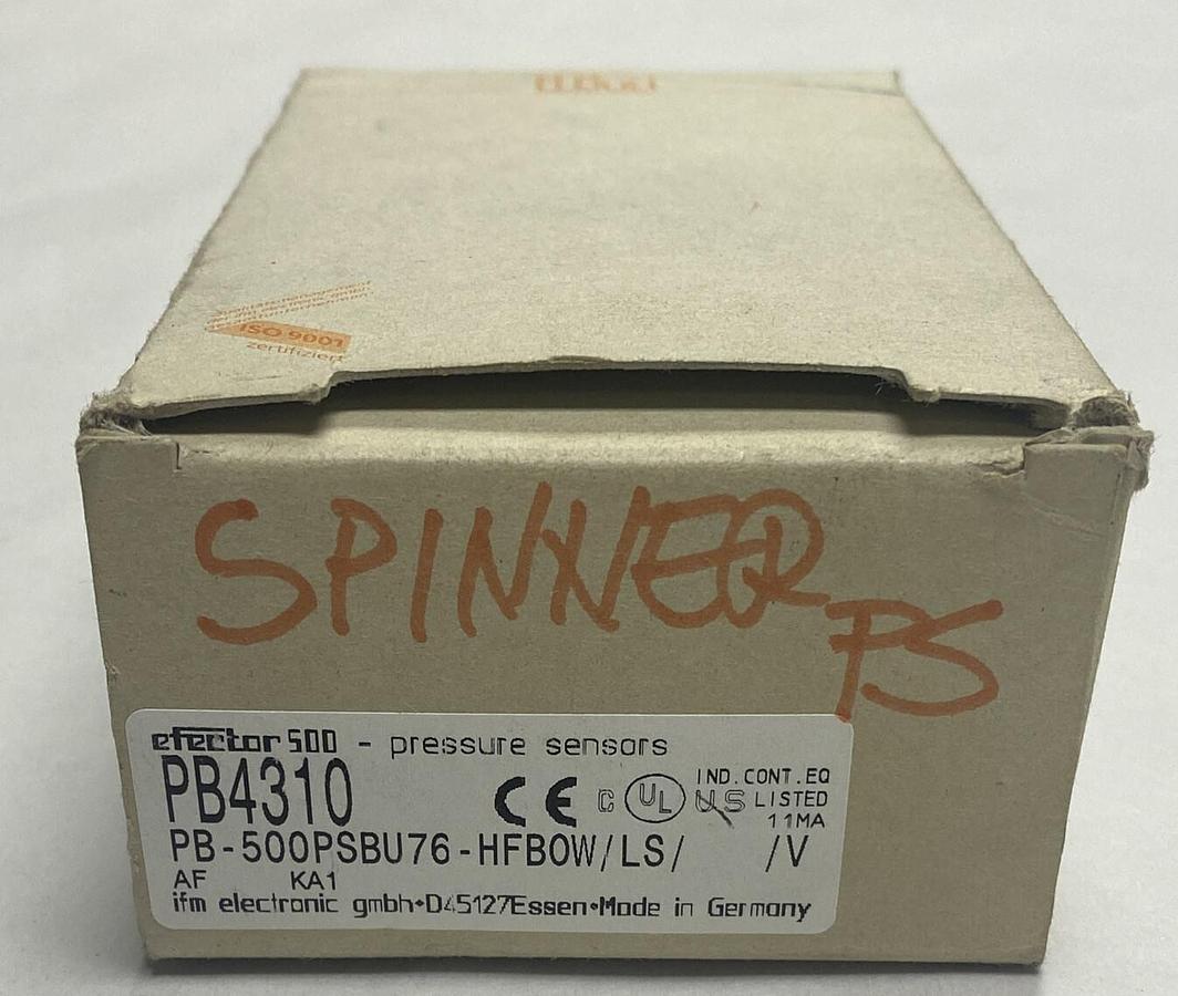 EFECTOR,IFM PB-500PSBU76-HFBOW/LS//V PB4310,ELECTRONIC PRESSURE SENSOR NOS